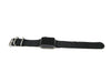 Nylon Apple Watch Strap Black Matte Adapter DaLuca Straps.