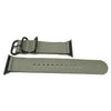 Nylon Apple Watch Strap Wrist Grey Black Adapter DaLuca Straps.