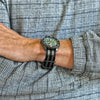 Bond Ballistic Nylon Military Single Piece Watch Band On A PVD Buckle By DaLuca Straps.