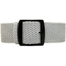 A Superb Braided Nylon Perlon Watch Strap Grey PVD Buckle By DaLuca Straps.