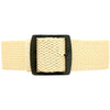 Sand Perlon Nylon Watch Strap With A Black PVD Buckle By DaLuca Straps.