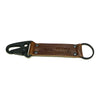 Handmade Keychain Made From Genuine Horween Brown Chromexcel Leather and PVD Hardware by DaLuca Straps.