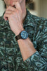 Two Piece Ballistic Nylon Watch Strap Brown PVD By DaLuca Straps.