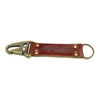 Handmade Keychain Made From Genuine Horween Color 4 Shell Cordovan Leather and Antique Brass Hardware by DaLuca Straps.