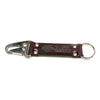 Handmade Keychain Made From Genuine Horween Color 8 Shell Cordovan Leather and Polished Hardware by DaLuca Straps.