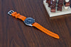 DaLuca Straps Adventurer Rubber FKM Watch Strap Orange Lifestyle