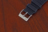 The Buckle Of Our Racer Rubber FKM Watch Strap In Black by DaLuca Straps.