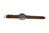 Full Scope Of A Racer Rubber FKM Watch Strap In Brown by DaLuca Straps.