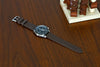 Racer Rubber FKM Watch Strap In Brown by DaLuca Straps.