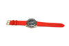 Racer Rubber FKM Watch Strap In Red by DaLuca Straps.