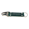 Handmade Keychain Made From Genuine Horween Green Shell Cordovan Leather and Polished Hardware by DaLuca Straps.