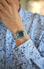 Braided Nylon Perlon Watch Strap Grey Polished Buckle Main By DaLuca Straps.