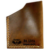 Back Of An Angle Wallet Made From Genuine Horween Natural Chromexcel Leather by DaLuca Straps.