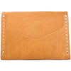 Back Of A Horizontal Card Wallet Made From Horween Natural Essex Leather by DaLuca Straps.