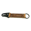 Handmade Keychain Made From Genuine Horween Natural Chromexcel Leather and PVD Hardware by DaLuca Straps.