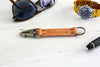 Keychain Made From Genuine Horween Natural Essex Leather and Antique Brass Hardware by DaLuca Straps.