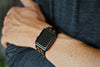 Nylon Apple Watch Strap Goldfinger Wrist DaLuca Straps.